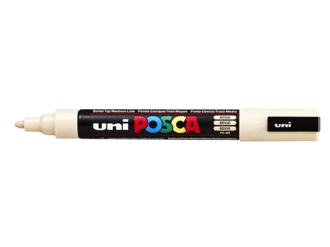 Verfstift Posca PC5M Medium Punt 1,8-2,5mm Beige