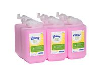 Kleenex 6331 Zeepvulling handreiniger roze 1 Liter doos 6 flacons