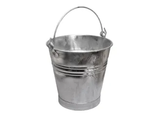 emmer,HxØ 325x295mm,11l,plaatstaal vuurverzinkt,m. voet van bandijzer - 1