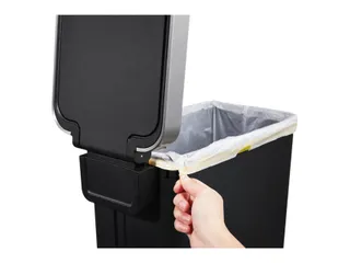Afvalbak EKO Hana Slim pedaalemmer 40 liter zwart - 4