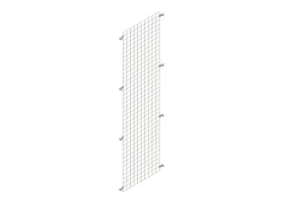 zijwand,v. inhaakstelling,HxD 2000x600mm,verzinkt,rooster,MW 50x50mm - 1