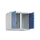 opzetkast,v. locker voor scheiding van kleding,2vak.,vak B 300mm