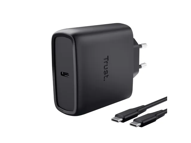 Chargeur Trust Maxo 65W USB-C GaN noir