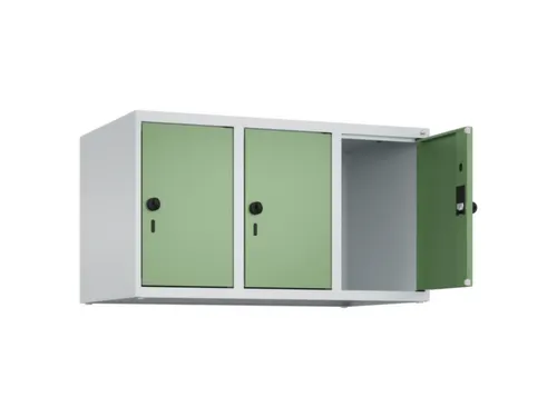 opzetkast,v. locker,3vak.,vak B 300mm,HxBxD 500x900x500mm,vleugeldeur