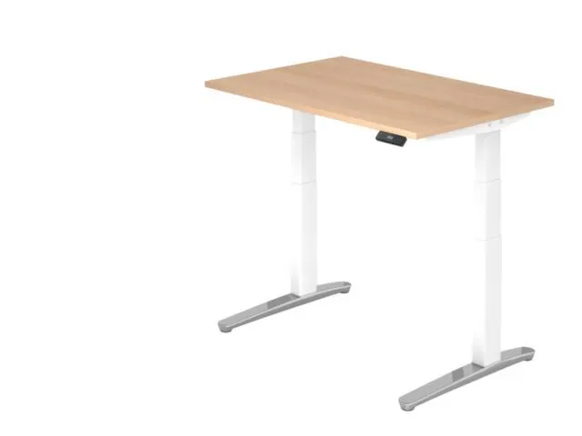 Elektrisch in hgte vst. zit-sta-bureau,HxBxD 650-1290x1200x800mm