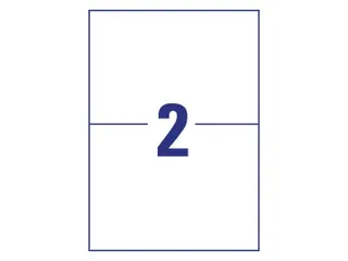 Etiket Avery Zweckform 3655-200 210x148mm A5 wit 400stuks - 3