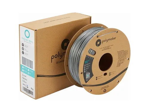 Polymaker PolyLite PETG filament 1,75 mm Zilver 1kg