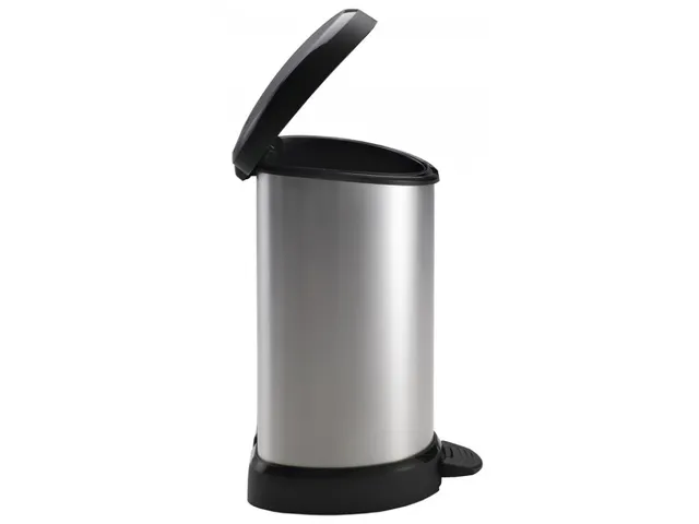 Pedaalemmer Decobin 20 Liter Zilver