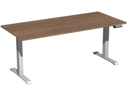 Elektrisch ihv bureau,HxBxD 730-1230x1800x800mm,blad notenboom