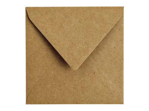 Envelop Papicolor 140x140mm Kraft bruin Gegomd