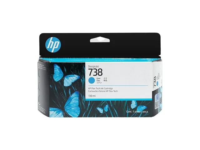 HP 738 498N5A inktcartridge cyaan