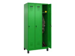 locker,HxBxD 1950x900x500mm,3vak,vak B 300mm,draaigrendel,voeten