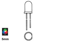 Low-cost Led 5mm Rood Diffuus - 8mcd