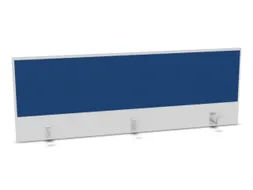 opzetpaneel,v. bureau,aanbouw achter,B 1600mm,Bl-wit,BN6016-blauw