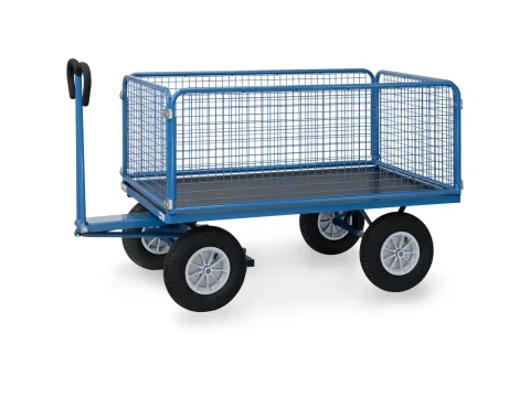 Handtrekwagens 6435l 1000kg 1600x900mm Draadgaas Luchtbanden