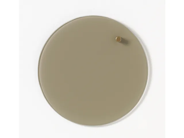 Glasmagneetbord Naga rond 25cm beige