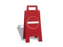 Verbodsbord,Oprit Afgezet,Vloeropsteller,Kunststof,Rood