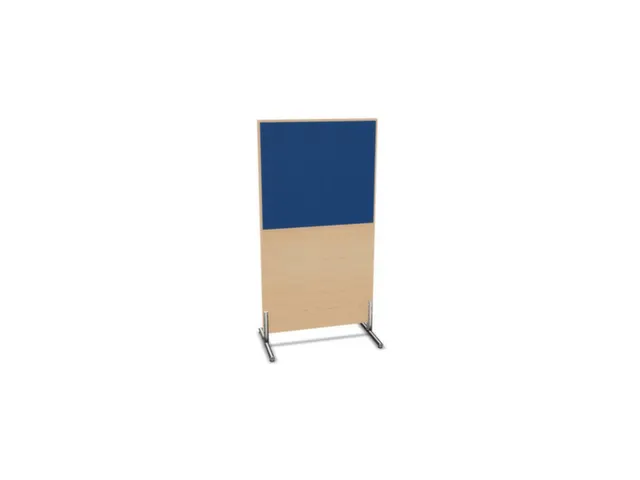 scheidingswand,HxB 1545x800mm,NE-esdoorn,BN6016-blauw