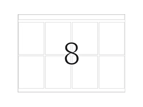 Drukkerij Etiketten DP1 39x50mm wit 1000 Stuks