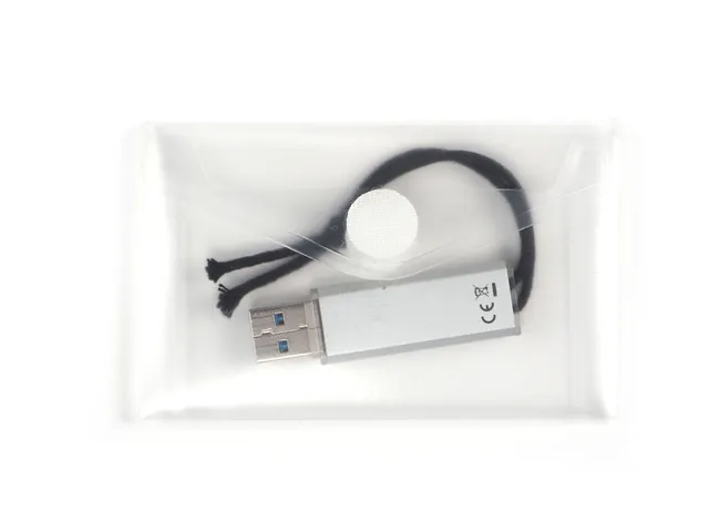 Visitekaarthoes Transparant 65X105Mm Met Witte Klittenbandsluiting