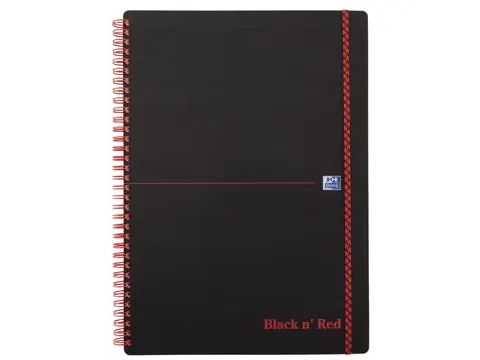 Schrift ZwArt Rood A4 Ruit 140 blz PP