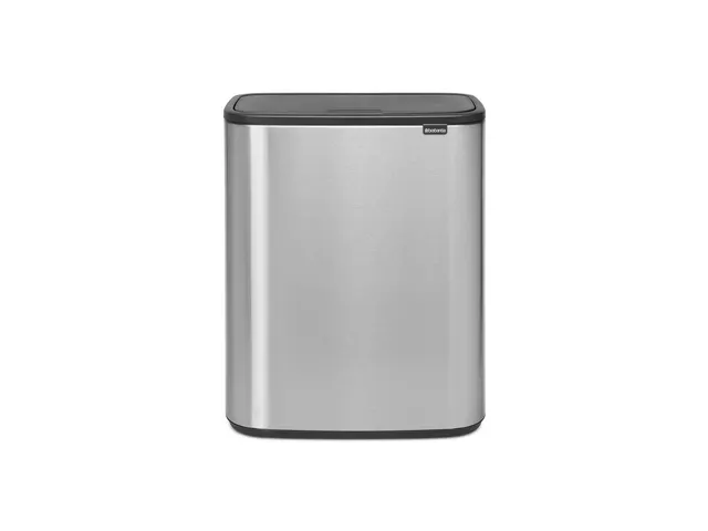 Afvalbak Bo Touch Bin 2x30 Liter Mat RVS FPP