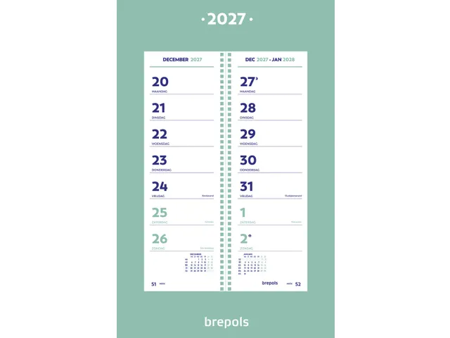 Week Omlegkalender Op Schild, 2026