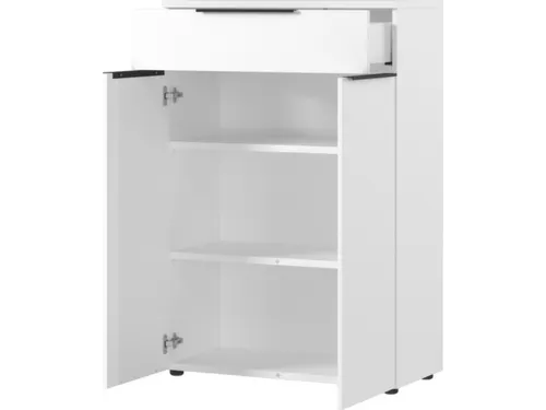 dossierkast,HxBxD 120x810x400mm,2xhouten vloer,2ordnerhoogte,romp wit