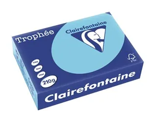 Trophée Pastel gekleurd papier A4 210 gram 250vel Helblauw - 1