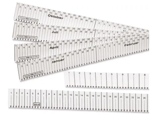 datumstrook,1strook=1kwartaal,4stroken=1jaar,HxB 27x380mm,doos,wit