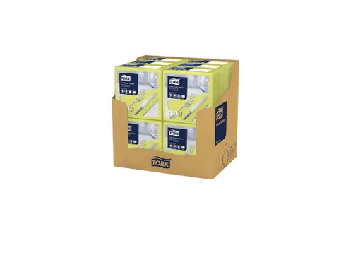 Tork 477910 Soft Dinnerservet Advanced Limoen 39x39cm