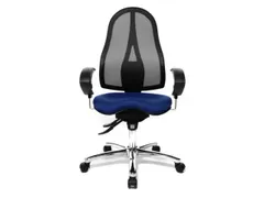Topstar bureaustoel Sitness 15 met permanent-contactmechanisme Blauw