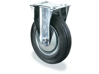 bokwiel,draagverm. 135kg,massief rubber-banden,ØxB 160x40mm,rollager - 1