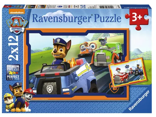 Puzzel Paw Patrol in actie 2x12 stukjes