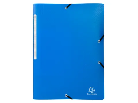 Elastomap A4 3 Kleppen Polypropyleen 5/10de Assorti