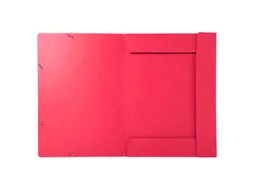 Elastomap met 3 kleppen glanskarton 600gm² - A3-Rood -