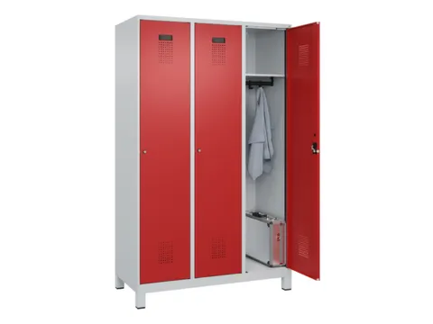 locker,HxBxD 1950x1200x500mm,3vak,vak B 400mm,cil.-slot,voeten