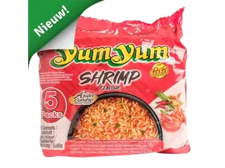 Noodles Yum Yum garnaal bami 5-pack 5x60gr - 1
