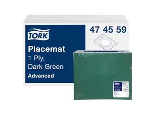 Tork 474559 Placemat Donkergroen Advanced 1-laags decor 42x30cm 2.500s - 1