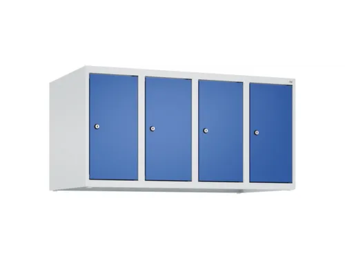 opzetkast,v. locker,4vak.,vak B 250mm,HxBxD 500x1000x500mm,vleugeldeur