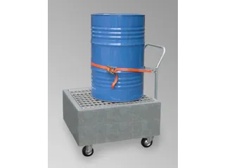 Opvangbak 1x 200l Opvangvo 220 l Staal 525x 800x 860mm Verrijdbaar - 2