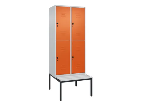 Dubbeldekse dekenkist,HxBxD 2120x800x815mm,2x2vak.,vak B 400mm