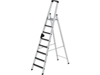 Ladder Aluminium Bordes 1.87m Aan Eenzijdig 8treden Bordes - 2
