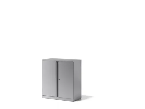 kantoorkast openslaande deuren HxBxD 1000x914x470mm Stalen Zilverkleur