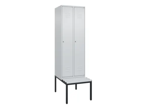 locker voor scheiding van kleding,HxBxD 2120x600x815mm,2vak