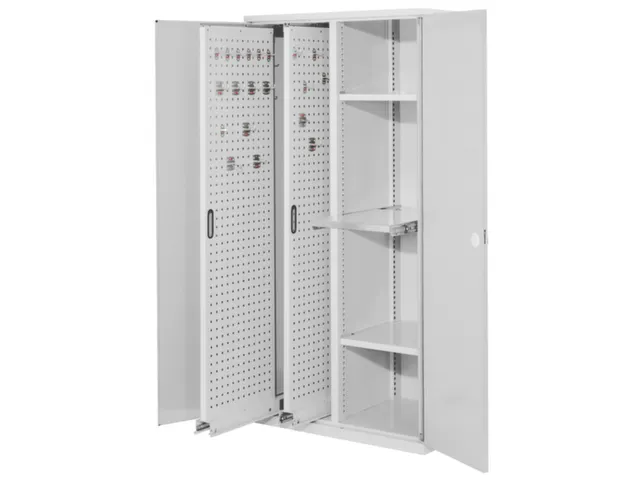 verticale kast,HxBxD 1950x1000x600mm,dubbele vleugeldeur,RAL5010