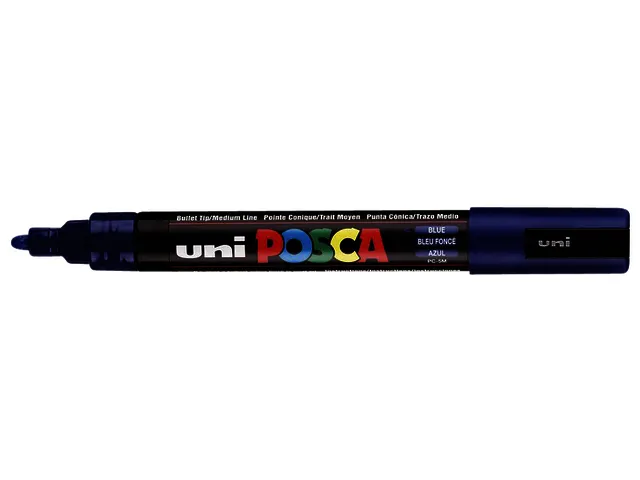 Verfstift Posca PC5M Medium Punt 1,8-2,5mm Donkerblauw