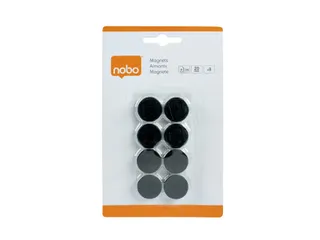 Magneet Nobo 20mm zwart 8 stuks - 1