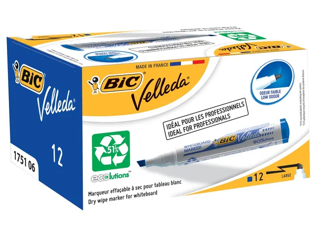 Bic whiteboardmarker 1751 blauw 3-6mm