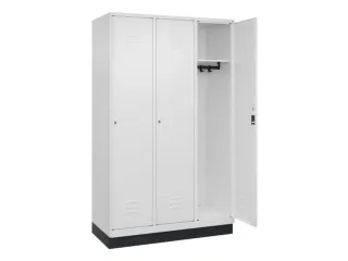 locker,HxBxD 1950x1200x500mm,3vak,vak B 400mm,cil.-slot,sokkel - 2